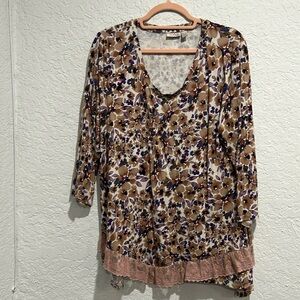 Size xl color beige /lavender floral